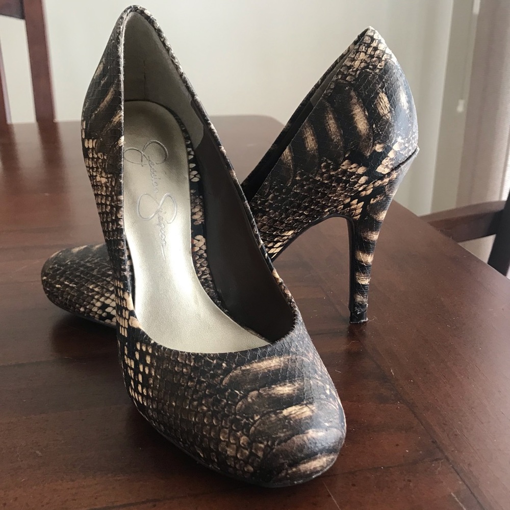 Jessica Simpson Snakeskin Heels